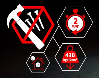 TKK Fi-X Fast extreme építési ragasztó (430 kg/10cm2) tulajdonságai.