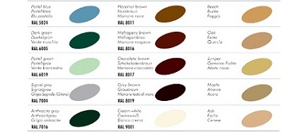 TKK szilikonok szín palettája.